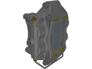 Brake Caliper 3D Model preview