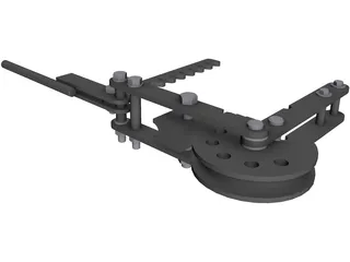 Compression Pipe Bender 3D Model preview