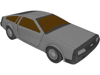 DMC DeLorean (1980) 3D Model preview
