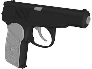 Makarov Pistol 3D Model preview