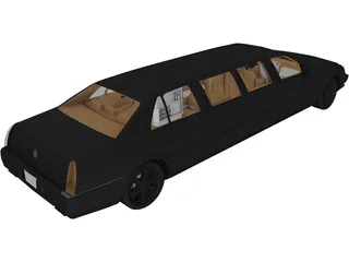 Cadillac Limo (2007) 3D Model preview