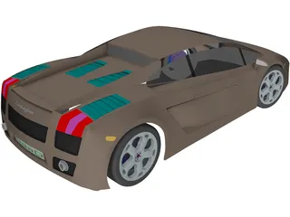 Lamborghini Gallardo 3D Model preview