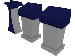 Podium 3D Model preview