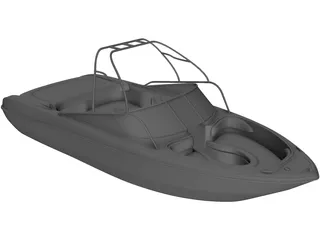 Sea Chaser Boat 3D Model preview