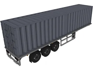 Trailer 3D Model preview