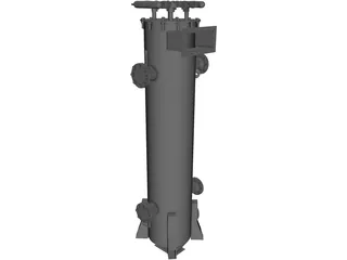 Biomass Heat Exchanger 3D Model preview