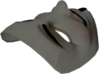 V for Vendetta Mask 3D Model preview