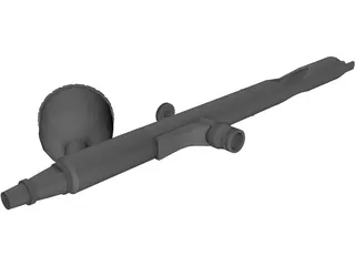 Dual Action Airbrush 3D Model preview