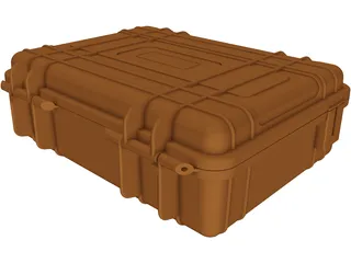 Hard Shell Pelican Camera Storage Case 3D Model preview