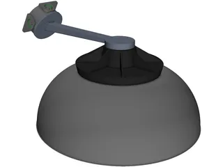 Industrial Lamp Explosion Poof 3D Model preview