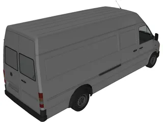Volkswagen LT Long 3D Model preview