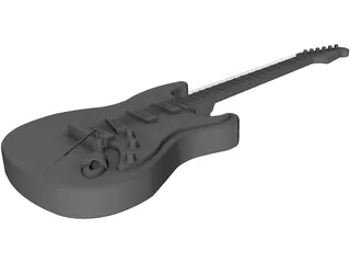 Guitar Electric 3D Model preview