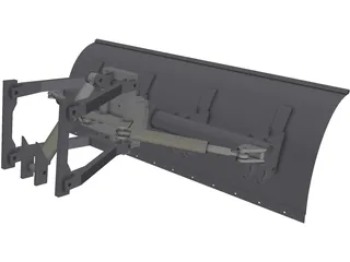 Bulldozer Snow Pusher 3D Model preview