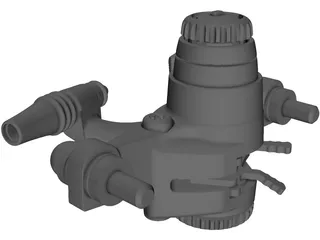 SRAM BB7 Mechanical Disk Brake Caliper 3D Model preview