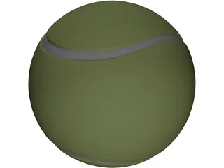 Tennis Ball 3D Model preview