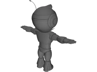 Robot Genie 3D Model preview