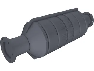 Catalytic Converter 3D Model preview