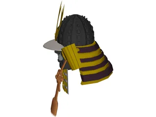Kabuto Armor 3D Model preview