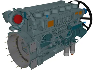 Engine 3D Model preview