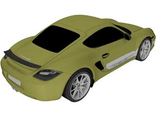 Porsche Cayman R (2011) 3D Model preview