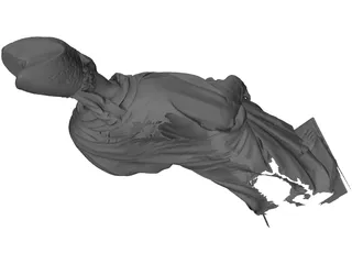 Classical Statue 3D Model preview