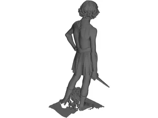 Classical Statue 3D Model preview
