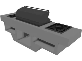 Barbacoa Viking 3D Model preview