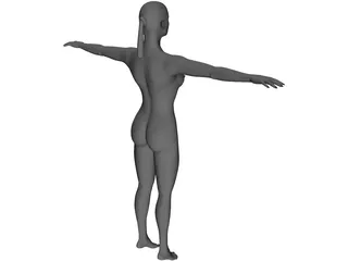 Girl 3D Model preview