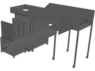 Top Load Palletizer 3D Model preview