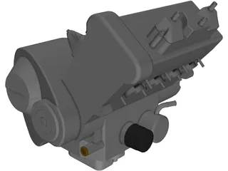 Honda CBR600RR Engine 3D Model preview