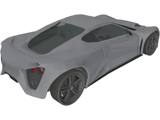Zenvo ST1 3D Model preview