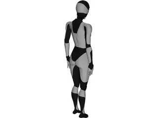 Female Android 3D Model preview