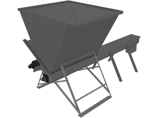 Grain Feeder 3D Model preview