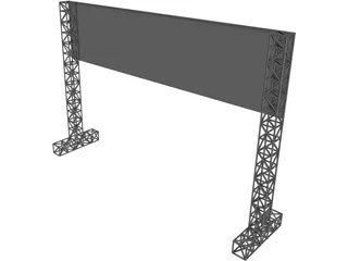 Big Board Gate 3D Model preview