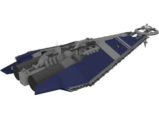 Babylon 5 Narn Military Base 10 3D Model preview
