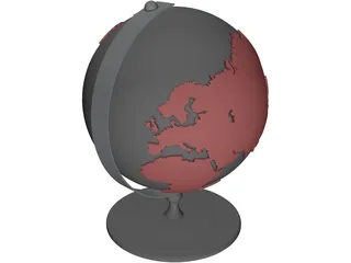 Globe 3D Model preview