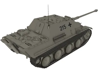 Jag Panther 3D Model preview