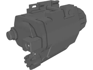 Tactical Light with Laser 3D Model preview
