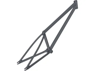 Dirt Bike Frame 3D Model preview