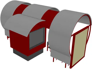 Bus Stop 3D Model preview