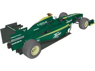 Lotus T127 F1 (2010) 3D Model preview