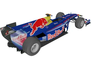 RedBull RB6 F1 (2010) 3D Model preview