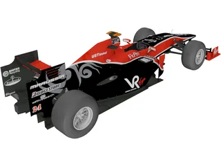 Virgin VR-01 F1 (2010) 3D Model preview