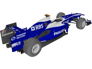 Williams FW32 F1 (2010) 3D Model preview