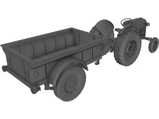 Tractor 3D Model preview