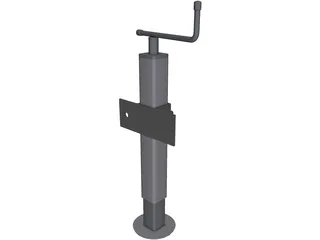 Trailer Jack 3D Model preview