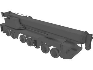 AC250 All Terrain Crane 3D Model preview