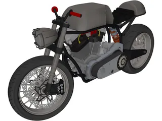 Motorcycle 3D Model preview