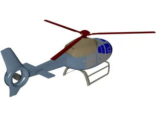 Eurocopter EC-120 Colibri 3D Model preview