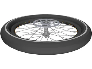 Wheel Disc Brake High Profile 3D Model preview
